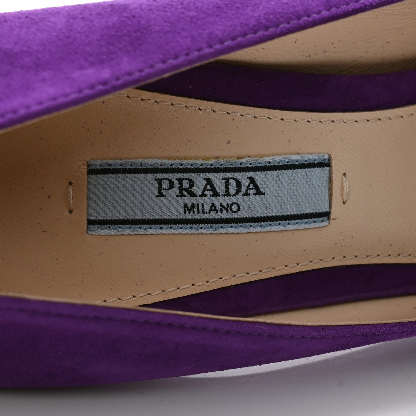 Suede Heel Pumps 38 Purple