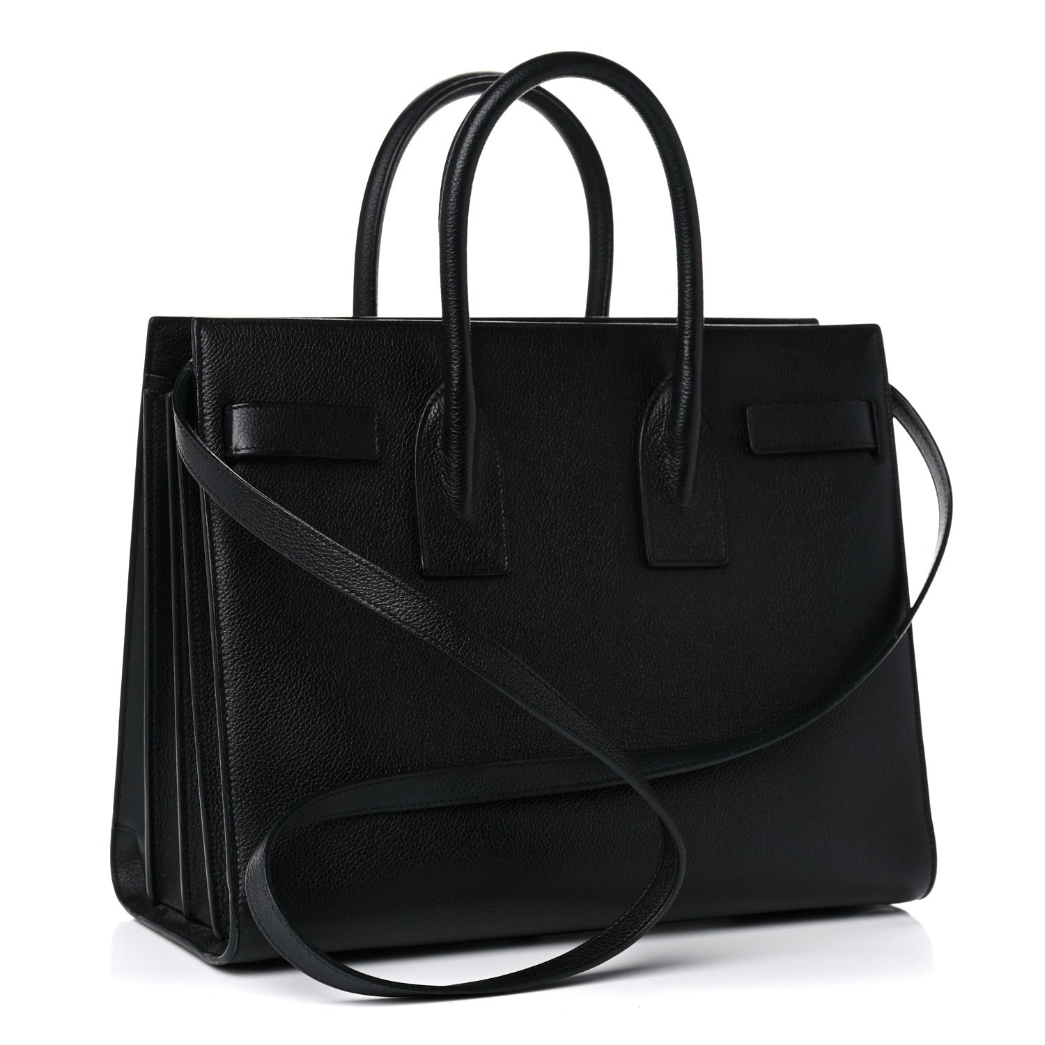 Saint Laurent Grained Calfskin Small Sac De Jour Black 2 of 15