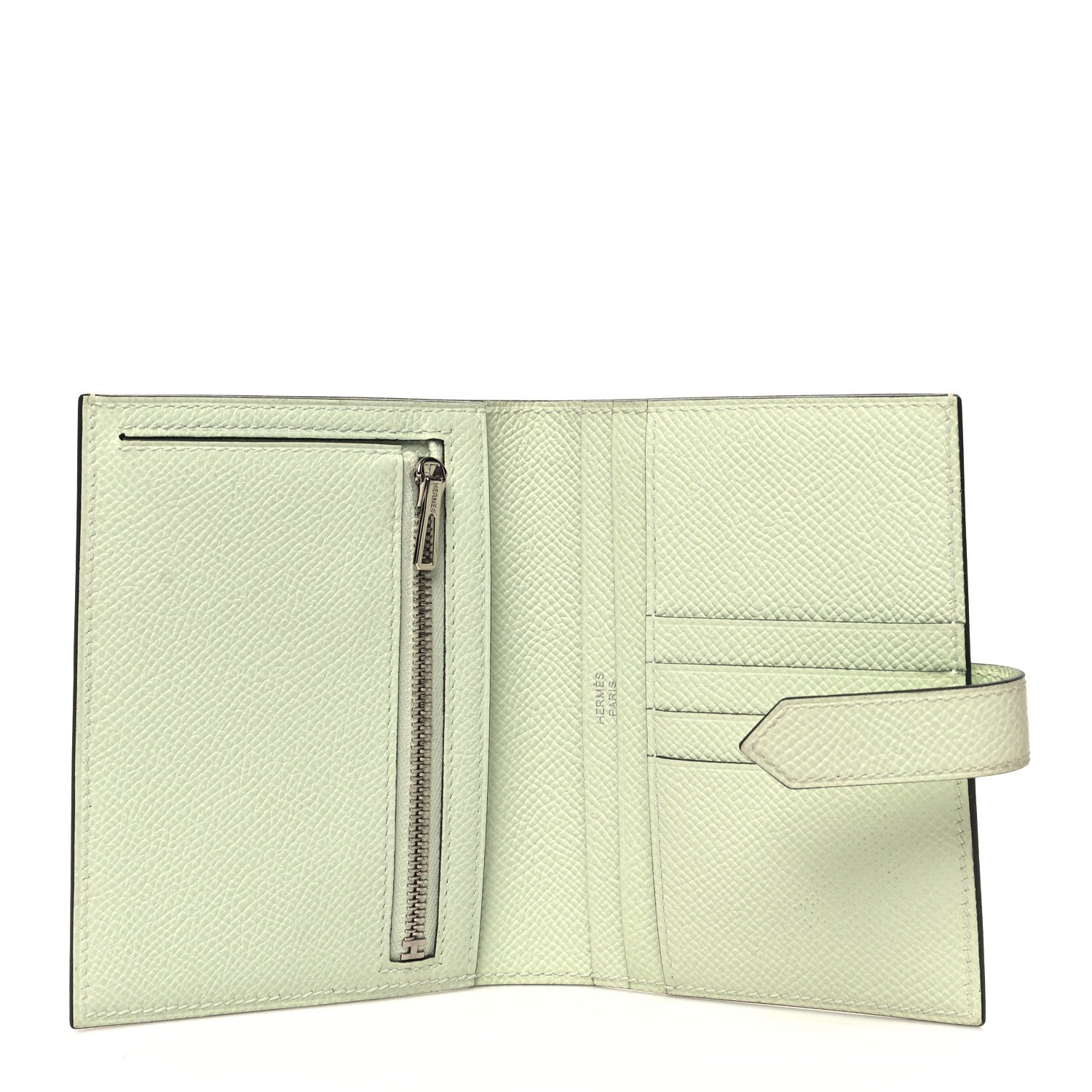 Hermes Epsom Bearn Compact Wallet Vert Fizz 5 of 11