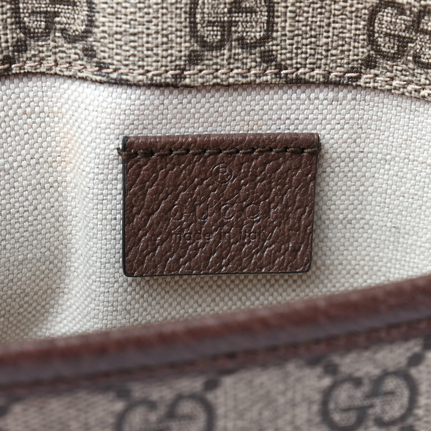 Gucci GG Supreme Monogram Neo Vintage Web Belt Bag Brown 6 of 9