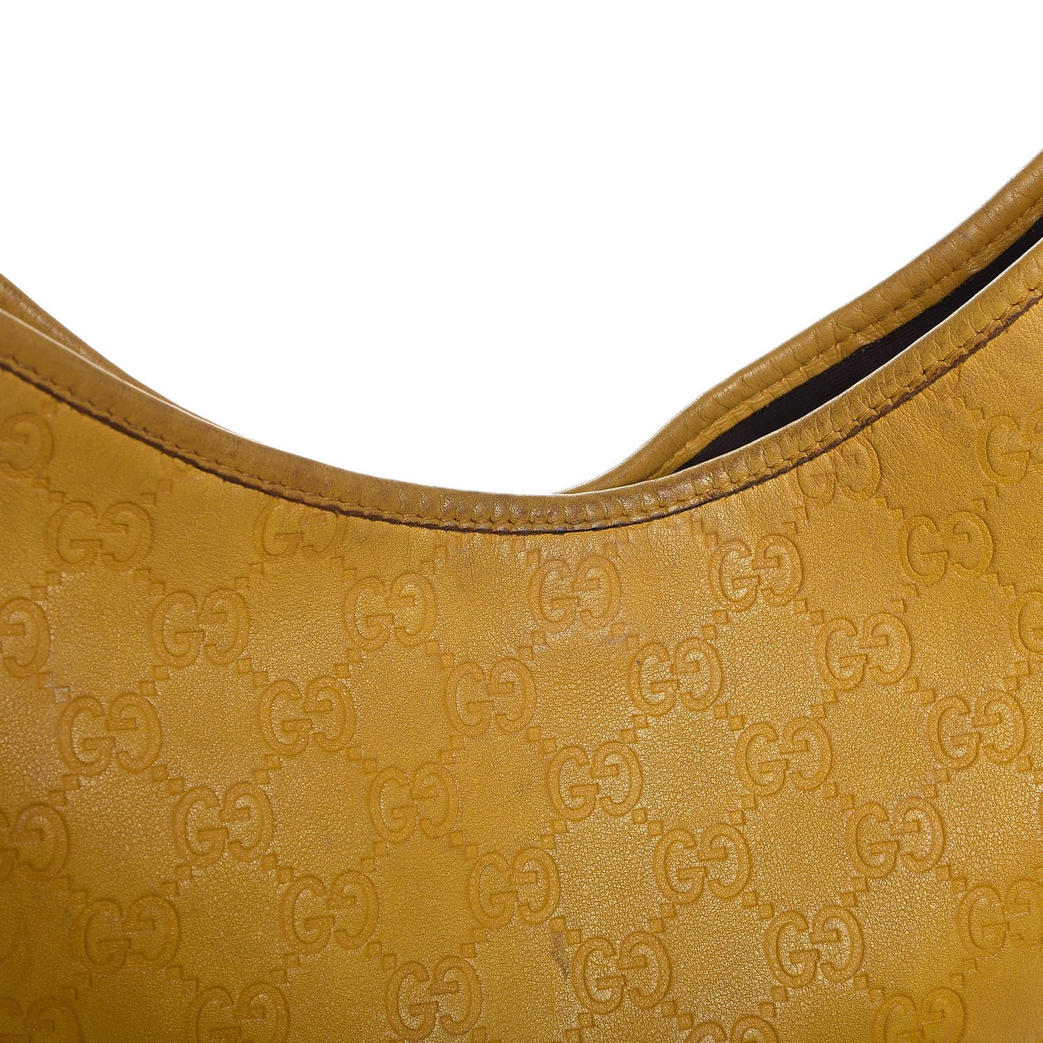 Gucci Guccissima Medium New Britt Hobo Yellow 13 of 26