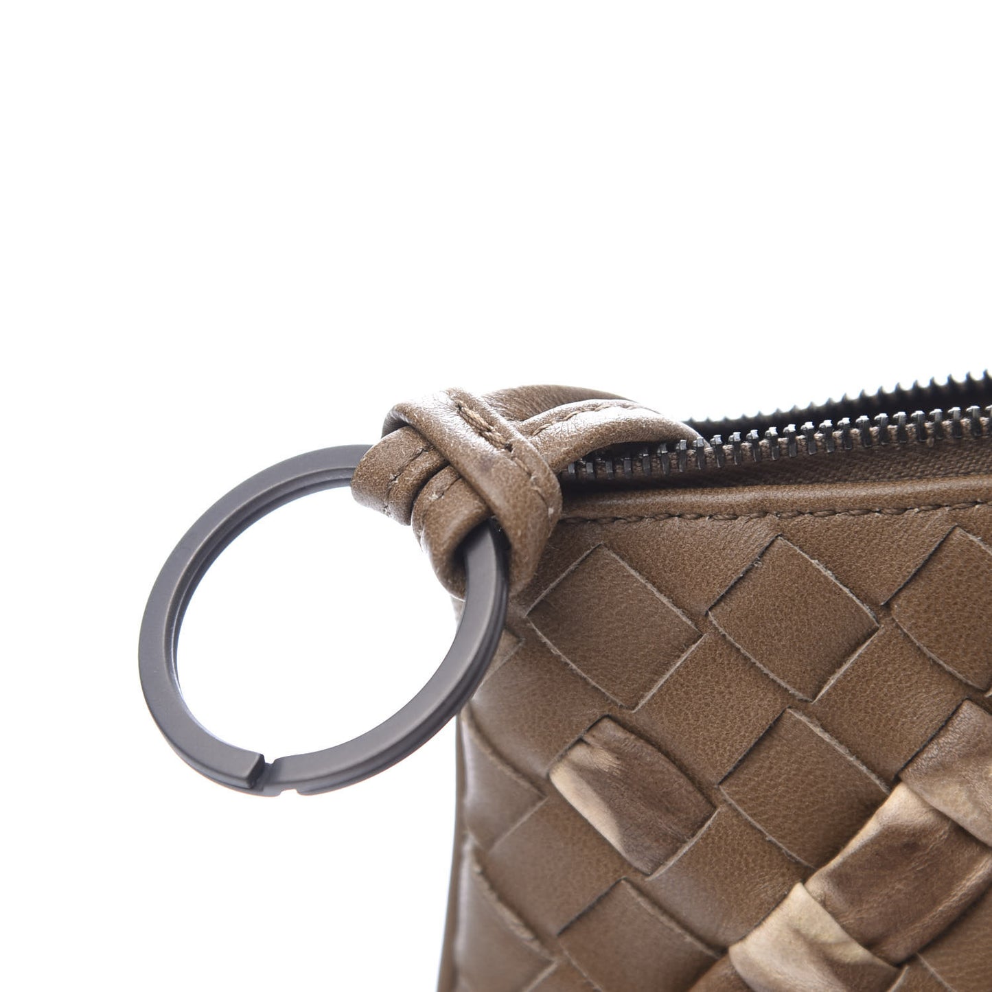 Nappa Intrecciato Key Holder Maple