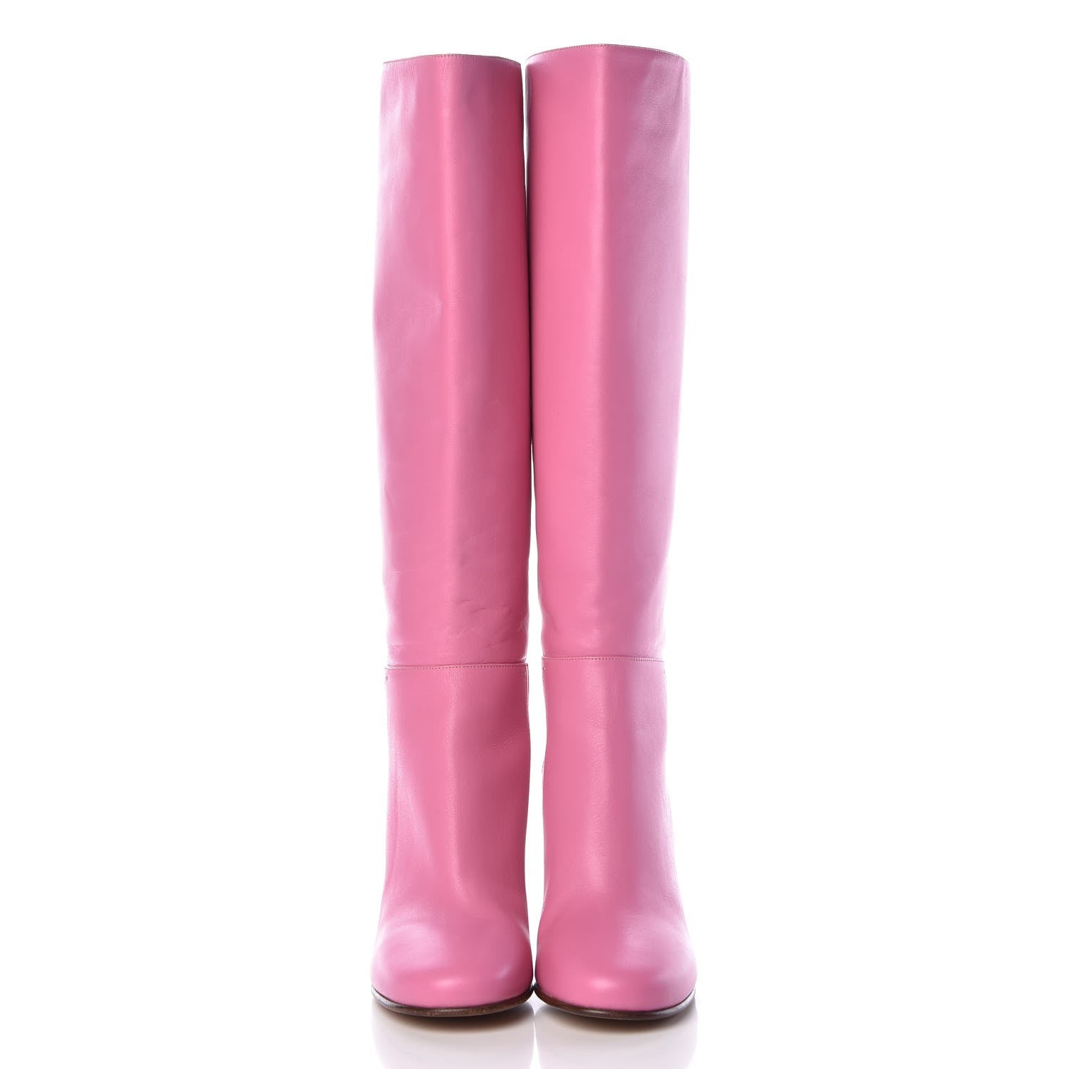 Valentino Garavani Vitello Lovestud Knee High 85mm Boots 40.5 Pink 2 of 8
