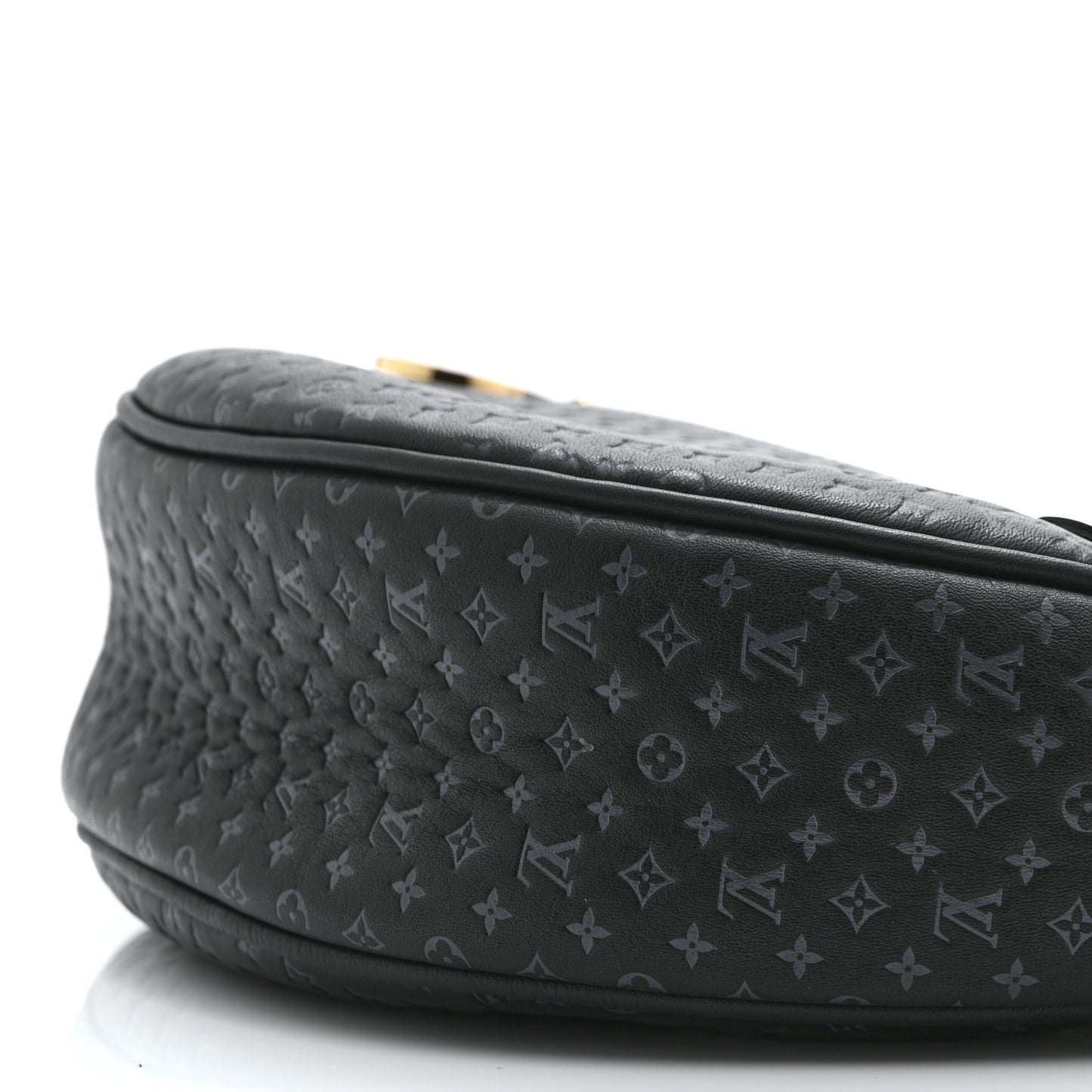 Calfskin Embossed Monogram Loop Black