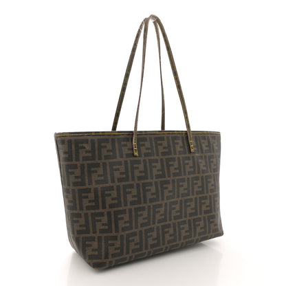 Fendi Zucca Spalmati Small Roll Tote Tobacco Yellow 3 of 18