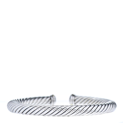 David Yurman Sterling Silver 18K Yellow Gold 7mm Cablespira Bracelet 3 of 5