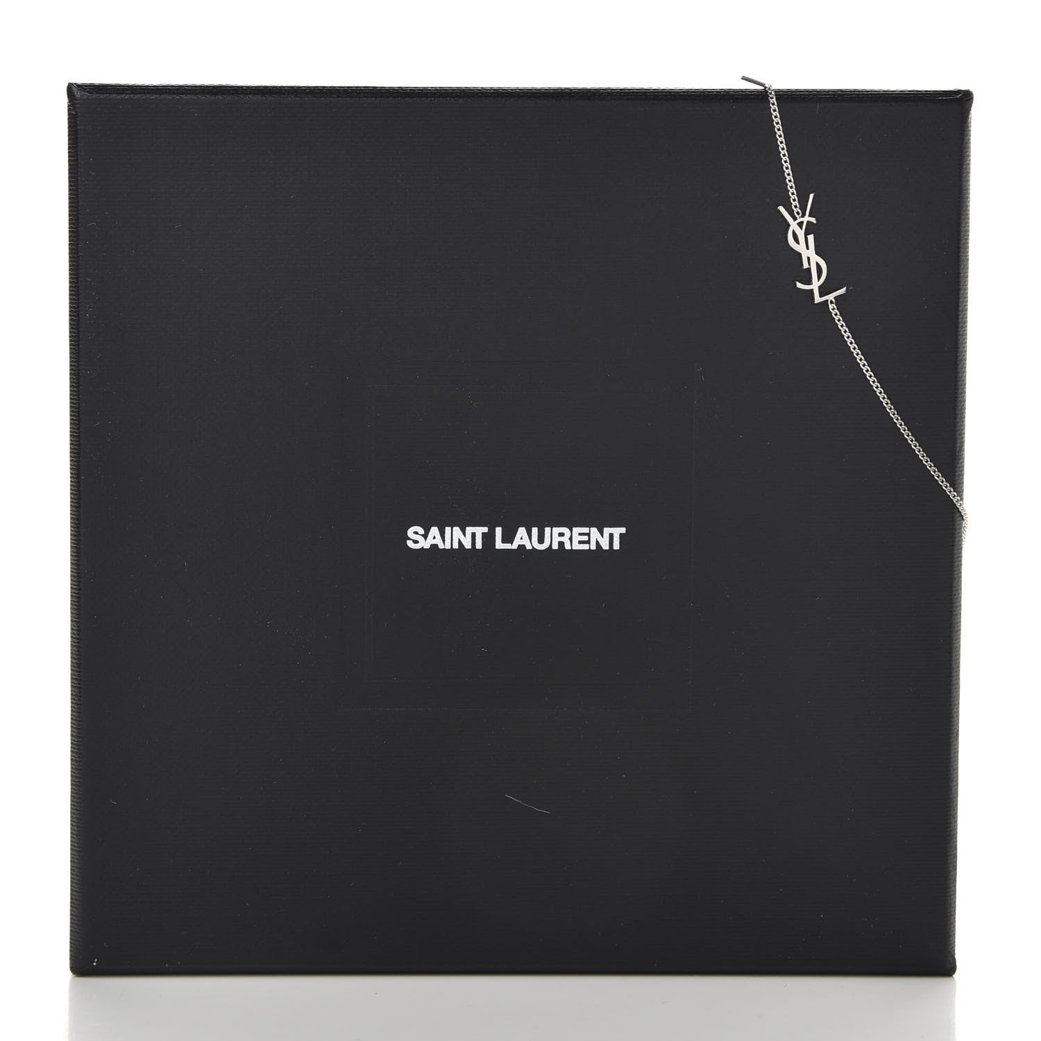 Saint Laurent Brass Monogram Charm Bracelet Mirror 6 of 6