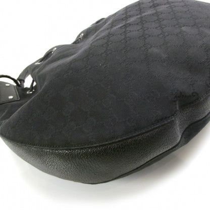 Gucci Monogram Drawstring Hobo Black 5 of 14