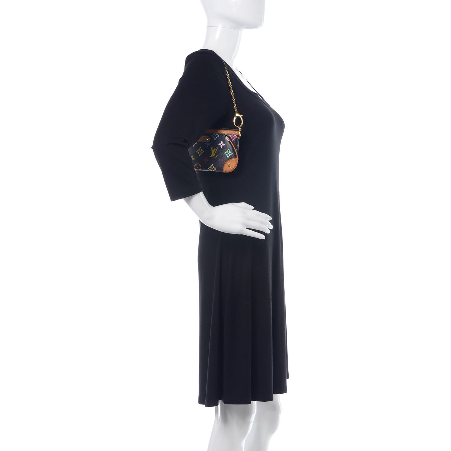 Monogram Multicolor Pochette Milla MM Black