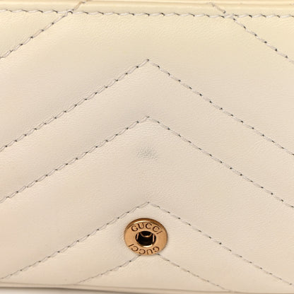Gucci Calfskin Matelasse Super Mini GG Marmont Shoulder Bag White 11 of 16