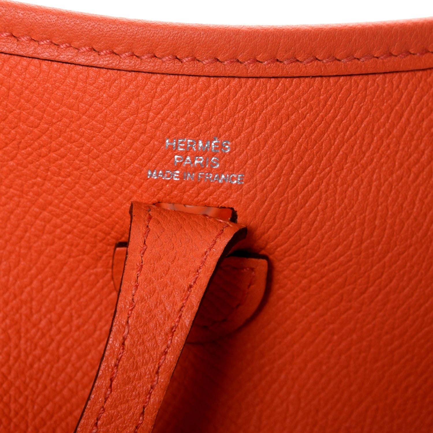 Hermes Epsom Amazone Evelyne TPM Orange Poppy Bleu Zanzibar 6 of 8