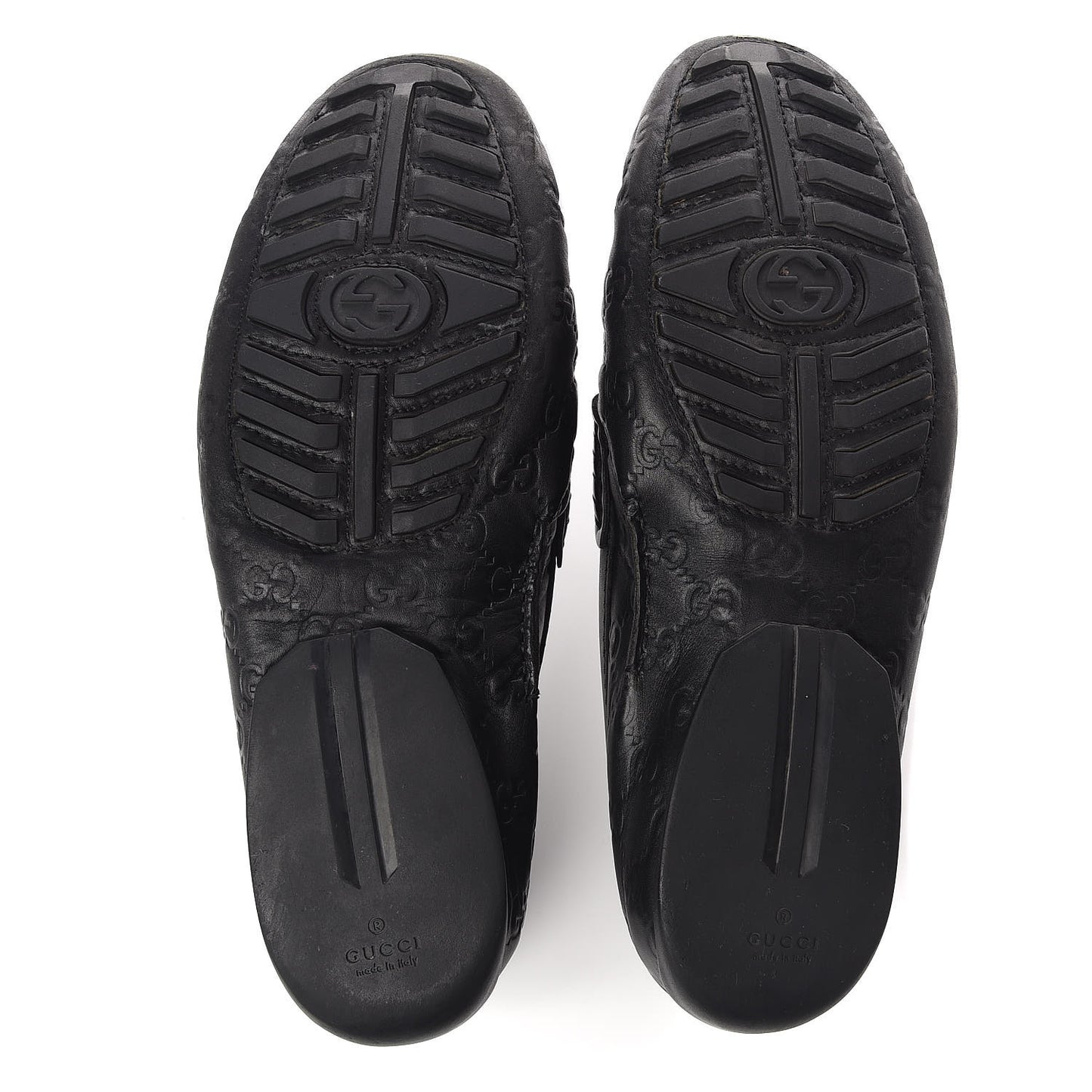 Guccissima Mens Penny Driver Loafers 9 Black