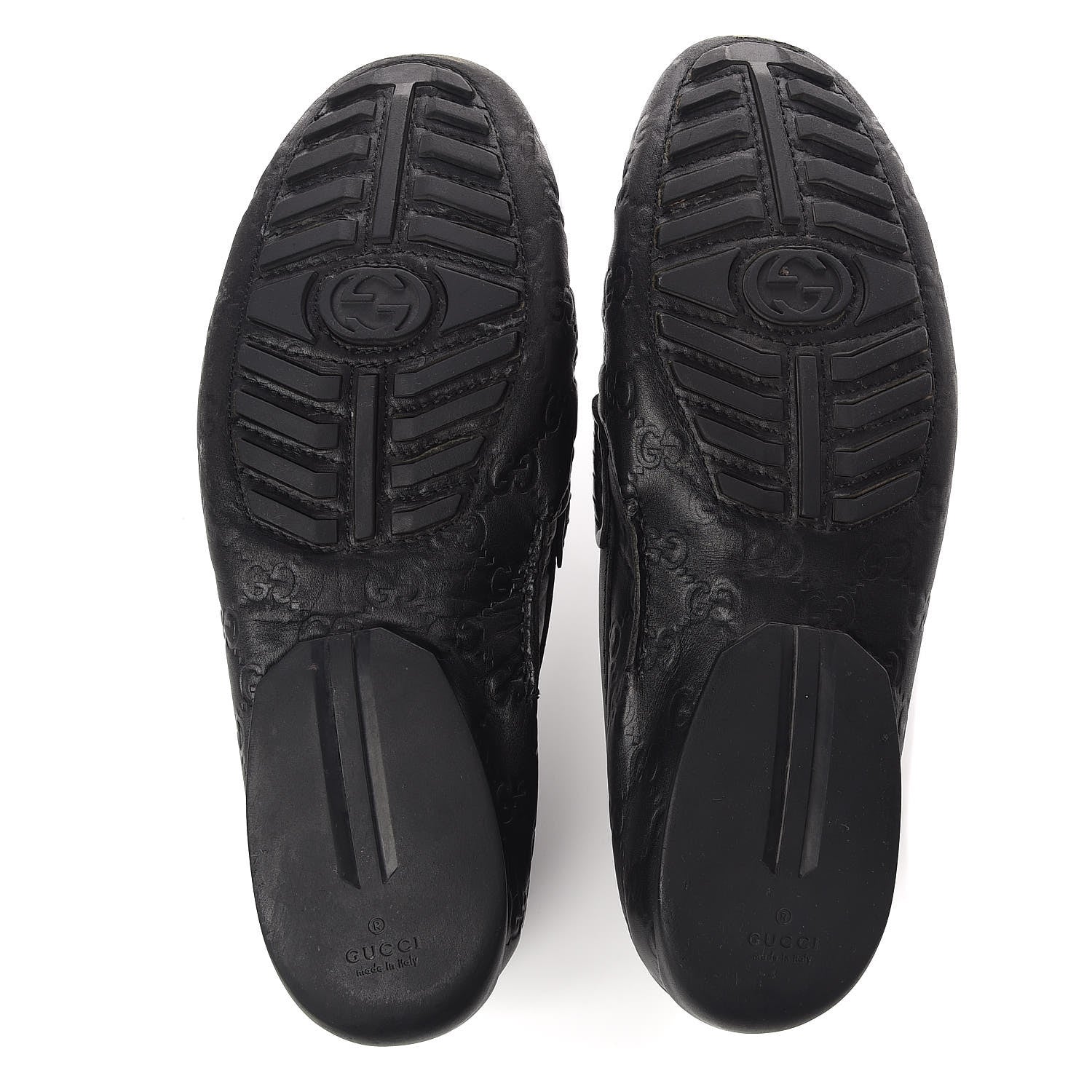 Gucci Guccissima Mens Penny Driver Loafers 9 Black 10 of 10