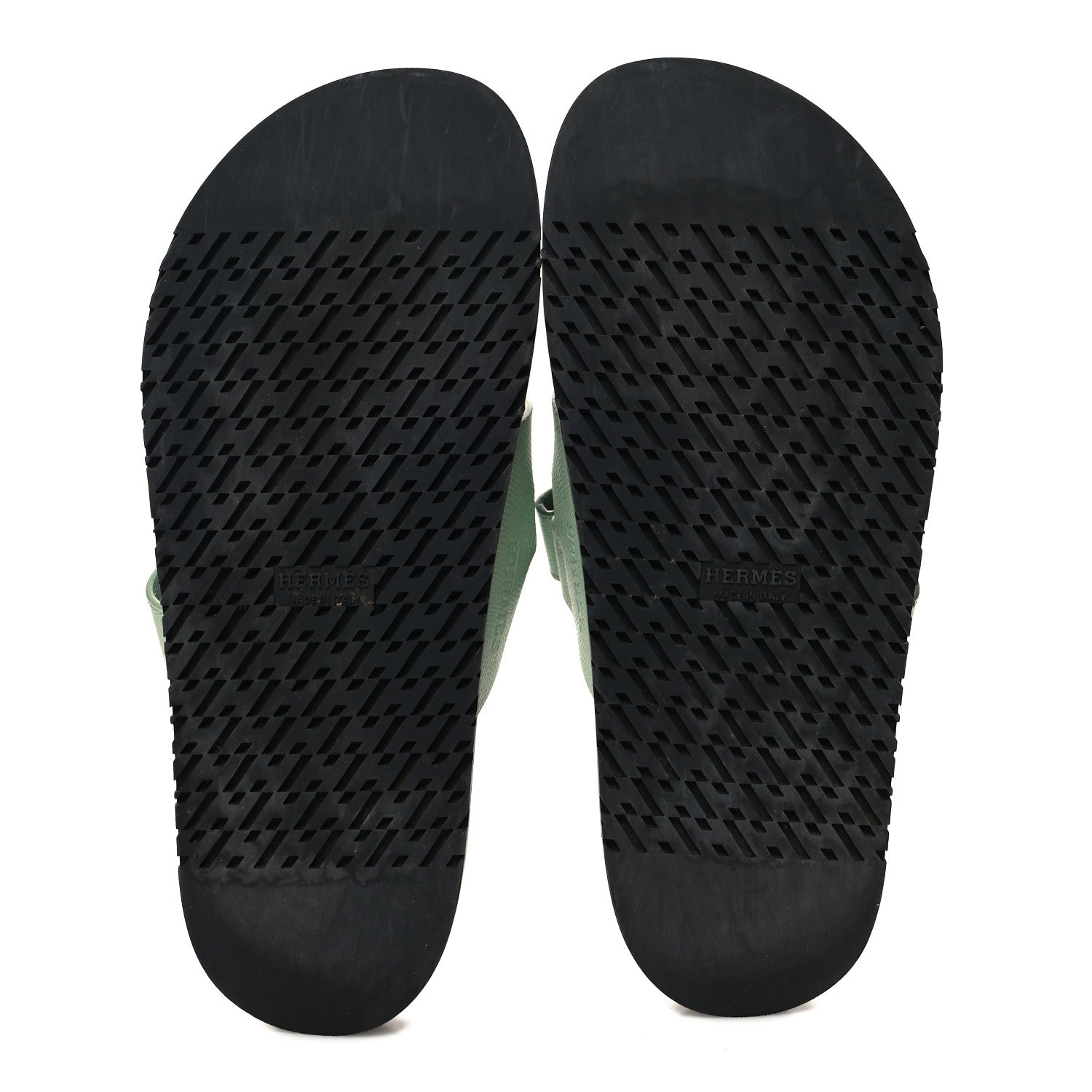 Hermes Epsom Womens Chypre Sandals 40 Vert Jade 5 of 11