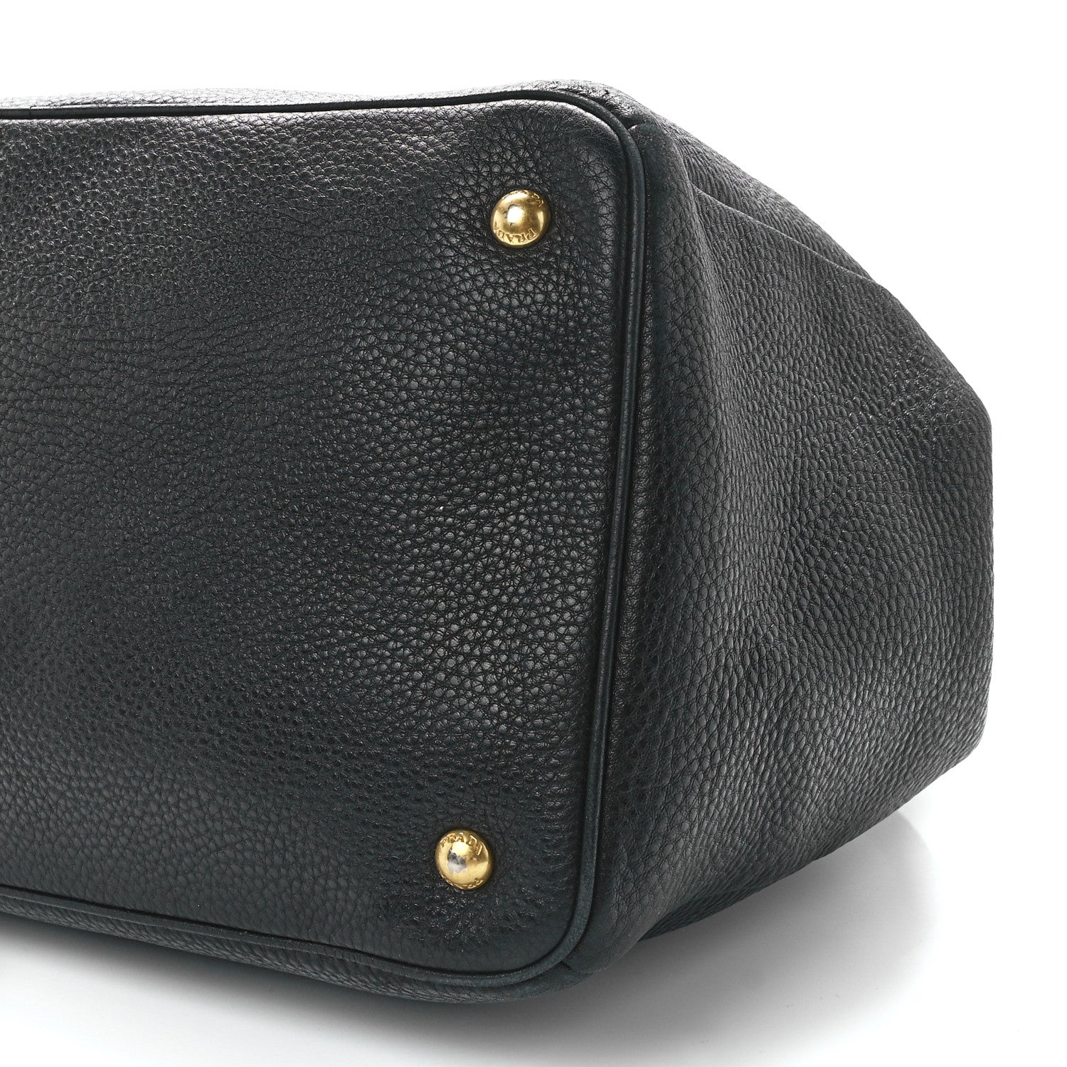 Prada Vitello Daino Tote Black 11 of 17