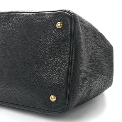 Prada Vitello Daino Tote Black 11 of 17
