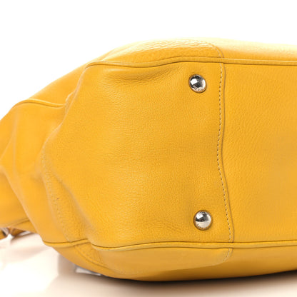 Prada Vitello Daino Braided Tote Mimosa 9 of 14