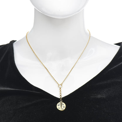 Foundrae 18K Yellow Gold Diamond Small Resilience Medallion Mixed Belcher Extension Chain Necklace 2 of 6