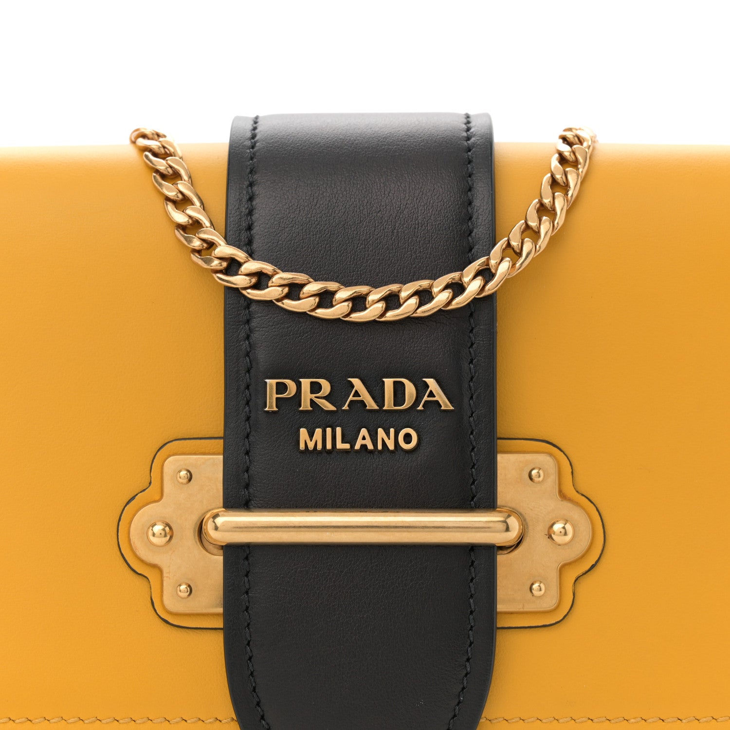 Prada Saffiano City Calf Cahier Belt Bag Soleil Black 8 of 12