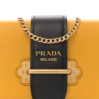 Prada Saffiano City Calf Cahier Belt Bag Soleil Black 8 of 12