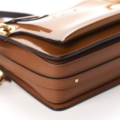 Chloe Patent Small Roy Bag Caramel 6 of 9