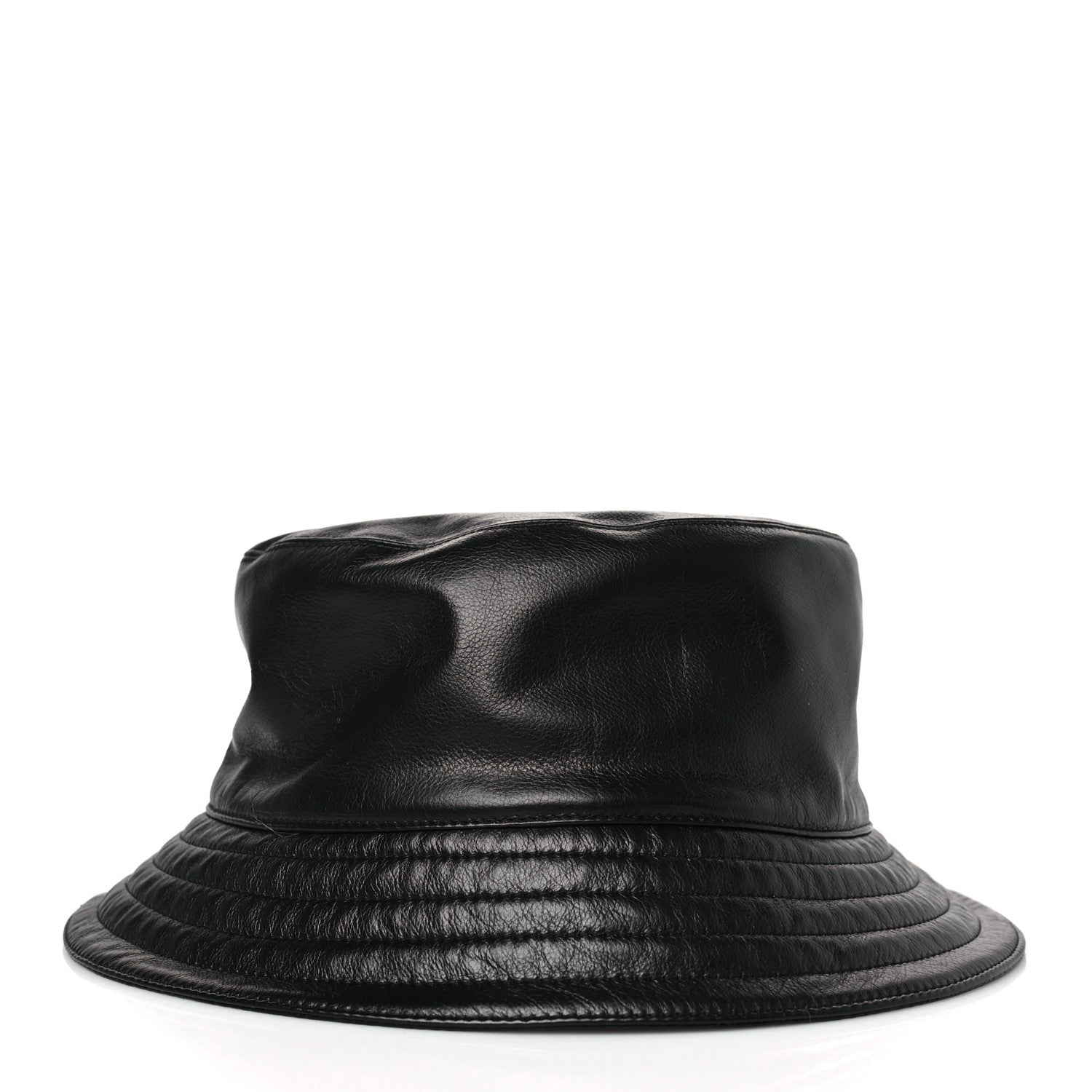 Hermes Newton Calfskin Fred Bucket Hat 59 Black 5 of 7