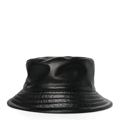 Hermes Newton Calfskin Fred Bucket Hat 59 Black 5 of 7