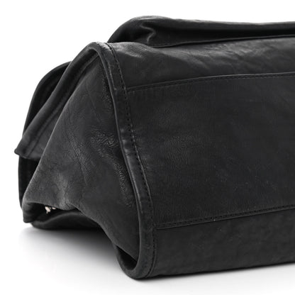 Chanel Washed Lambskin Accordion Flap Black 9 of 10