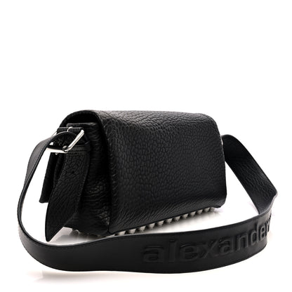 Alexander Wang Pebbled Lambskin Medium Ricco Flap Bag Black 3 of 9