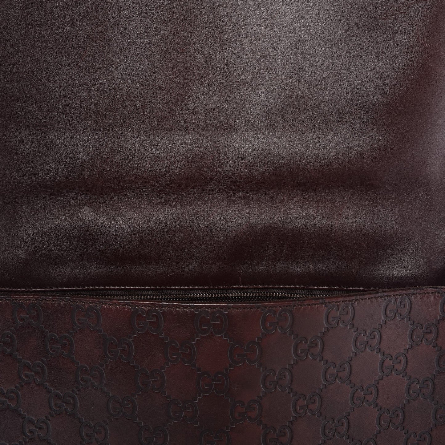 Guccissima Flap Messenger Bag Dark Brown