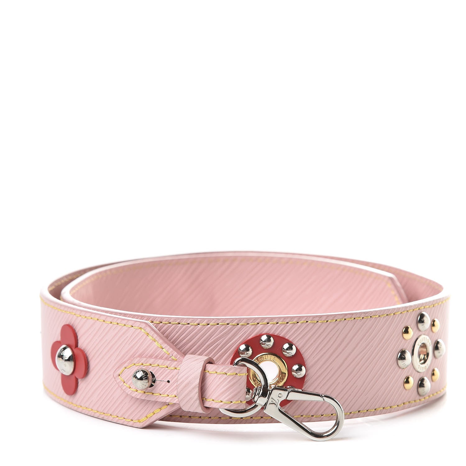 Louis Vuitton Epi Mechanical Flowers Bandouliere Shoulder Strap Rose Ballerine 1 of 8