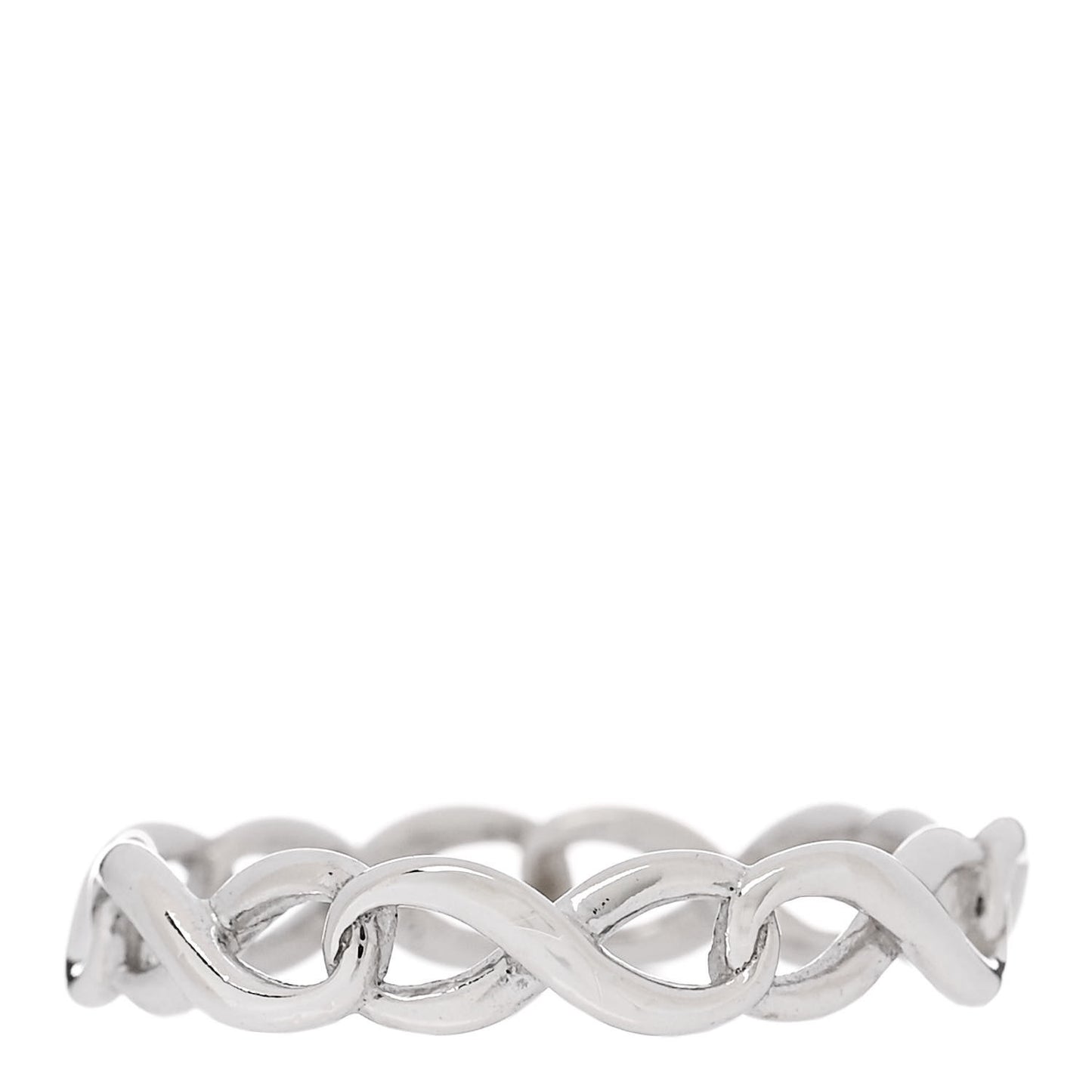 Sterling Silver Narrow Infinity Band Ring 52 6