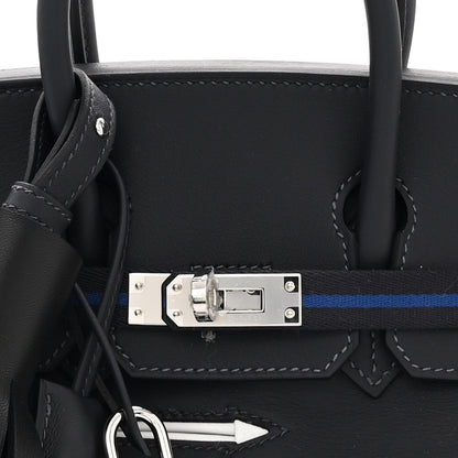 Hermes Feutre Swift Go Team Birkin 25 Caban Bleu Nuit 8 of 12