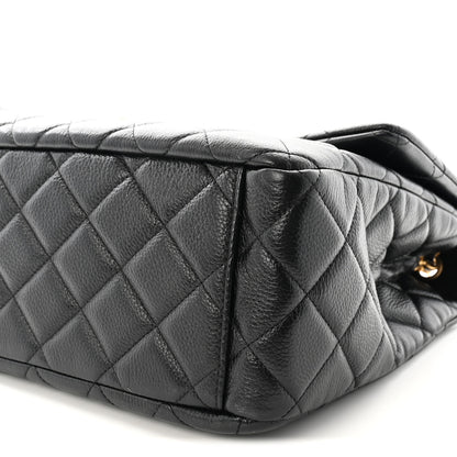 Chanel Calfskin Quilted XXL Travel Flap Bag Black 10 of 10