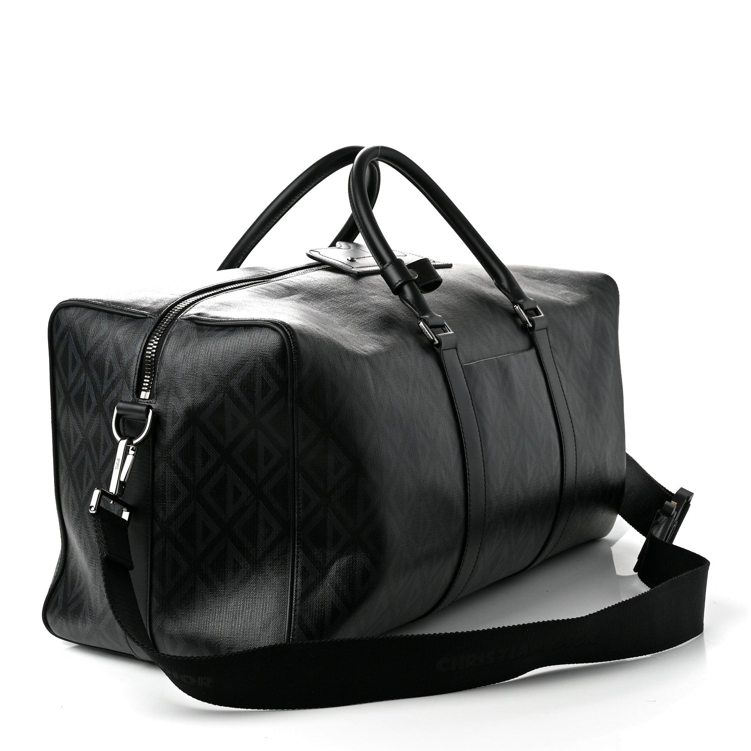 Christian Dior Coated Canvas CD Diamond Lingot 50 Bag Black 2 of 9