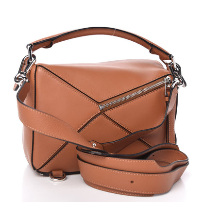 Loewe Calfskin Small Puzzle Bag Tan 3 of 9