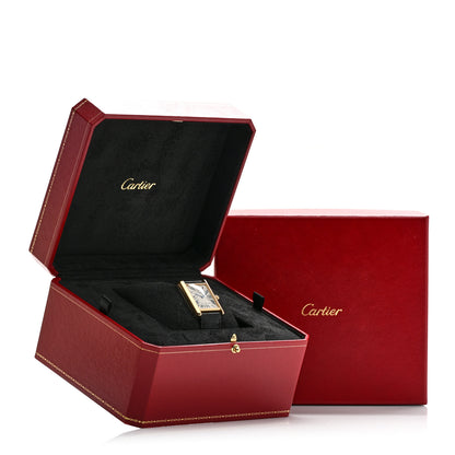 Cartier 18K Yellow Gold Alligator 26mm Tank Louis Quartz Watch 5 of 5