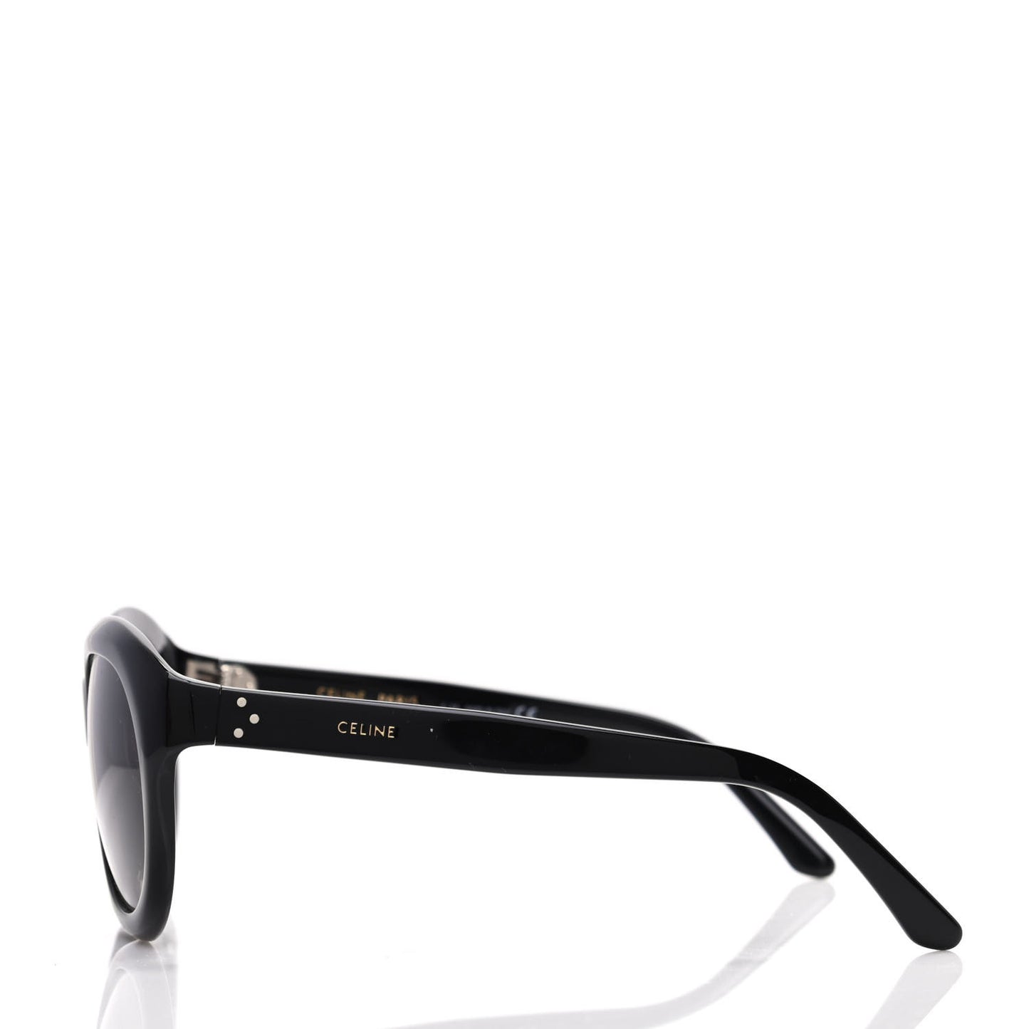 Acetate Round Sunglasses CL400711 Black