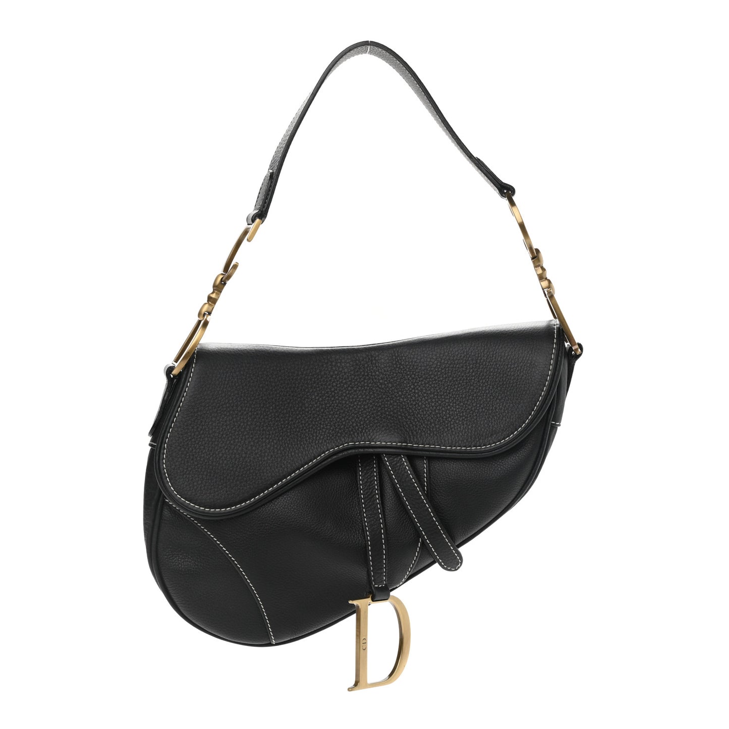Calfskin Saddle Bag Black