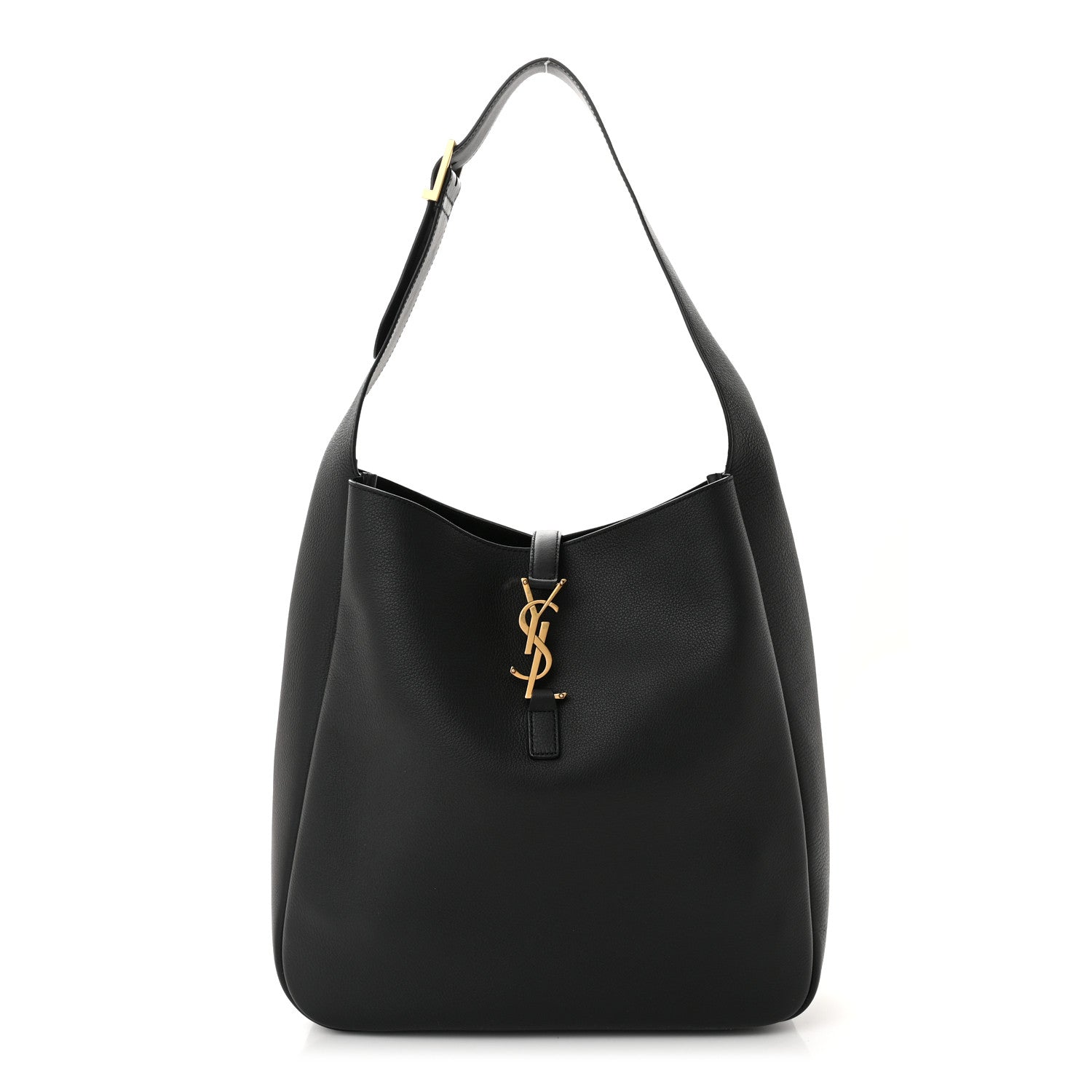 Saint Laurent Smooth Calfskin Large Le 5 A 7 Soft Hobo Black 1 of 10