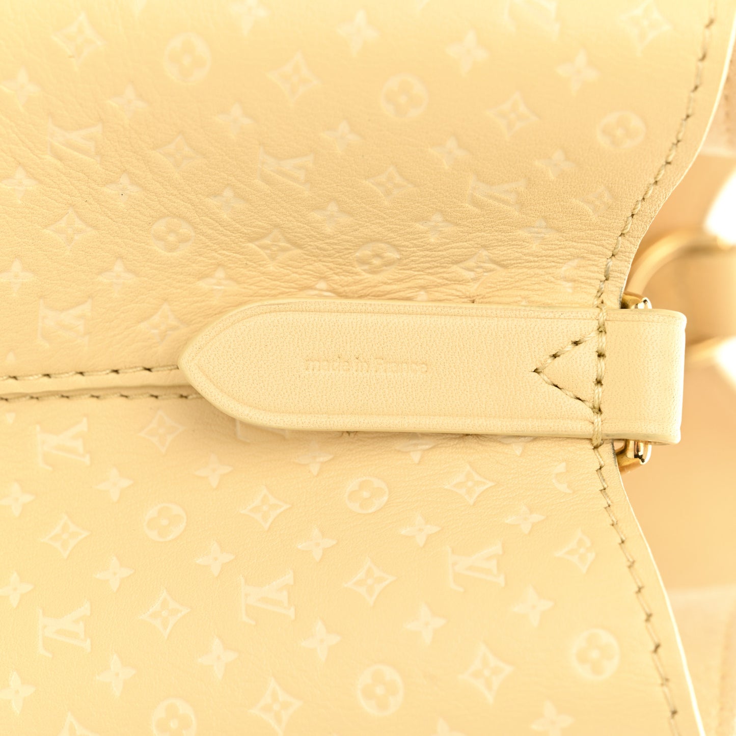 Calfskin Nanogram Embossed Neonoe BB Yellow