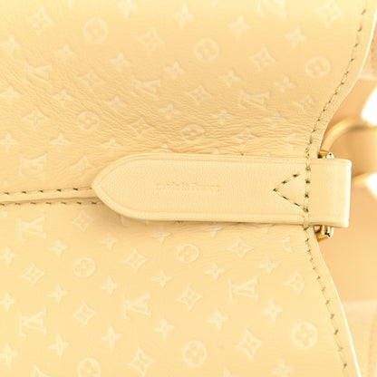 Louis Vuitton Calfskin Nanogram Embossed Neonoe BB Yellow 8 of 11