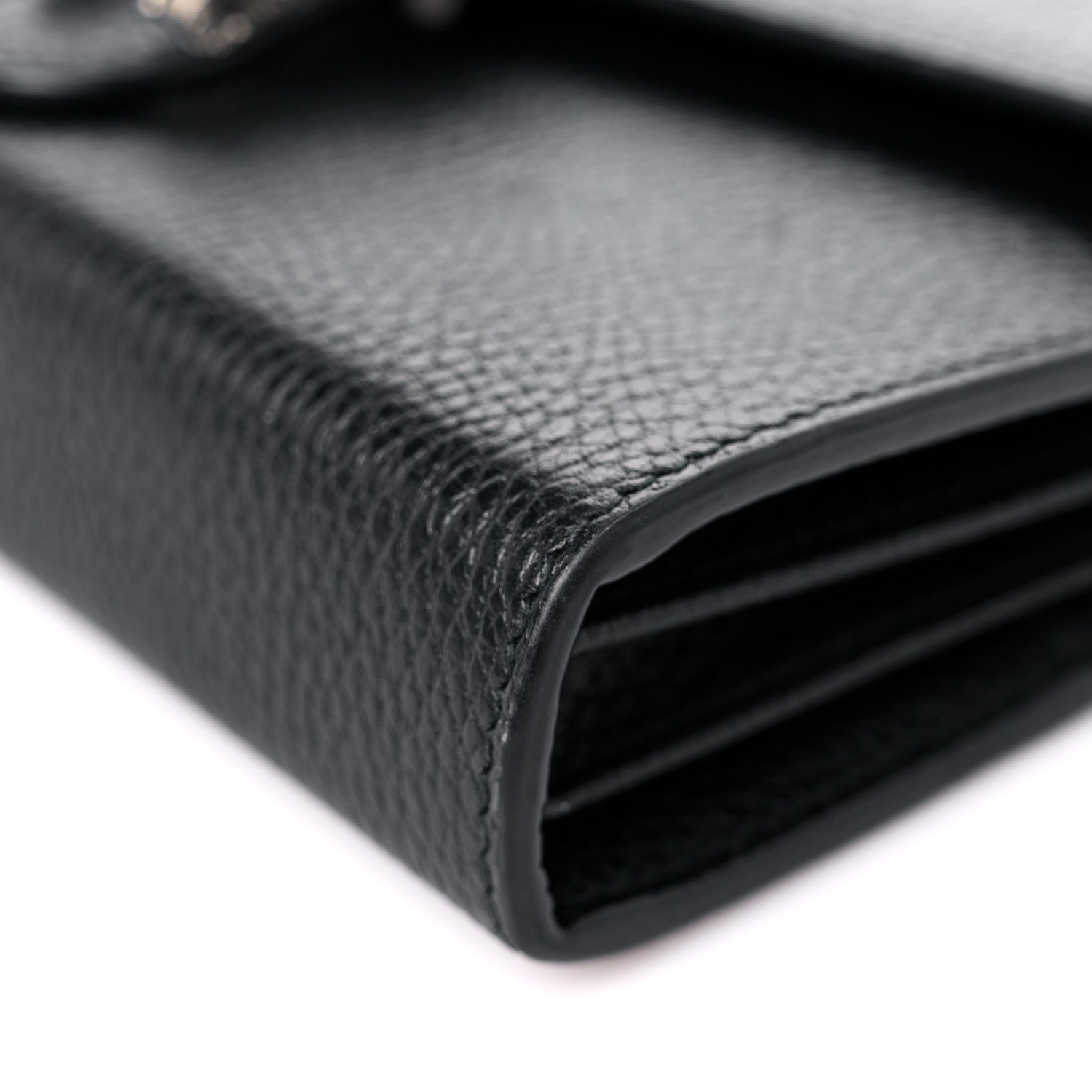 Gucci Calfskin Mini Dionysus Chain Wallet Black 8 of 15