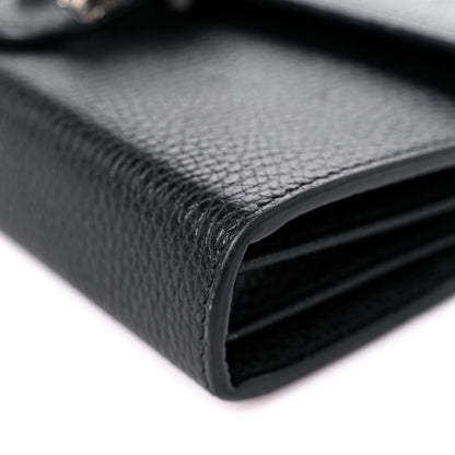 Gucci Calfskin Mini Dionysus Chain Wallet Black 8 of 15