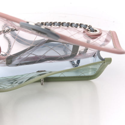 Chanel Lambskin PVC Quilted Mini Coco Splash Flap Blue Green 5 of 10