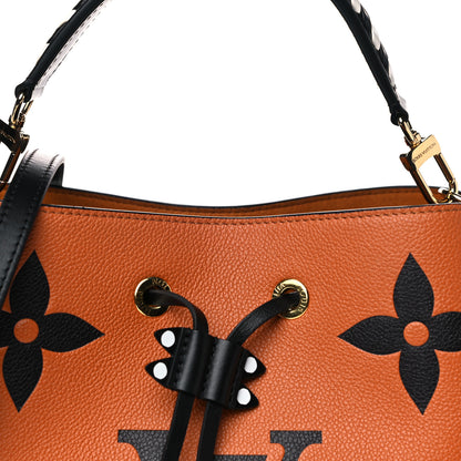 Louis Vuitton Empreinte Monogram Giant Crafty Neonoe MM Caramel Black 8 of 10