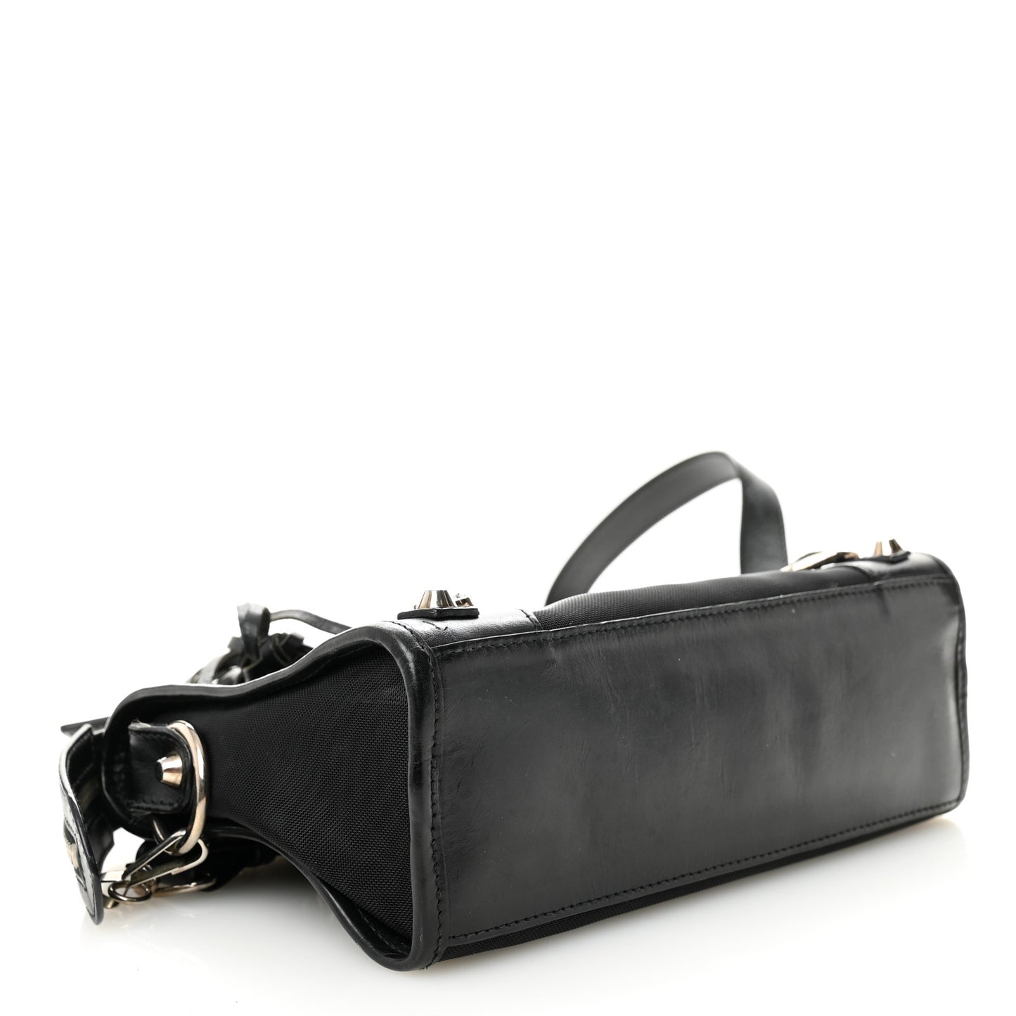 Mesh Calfskin Classic Silver Hardware Mini City Black