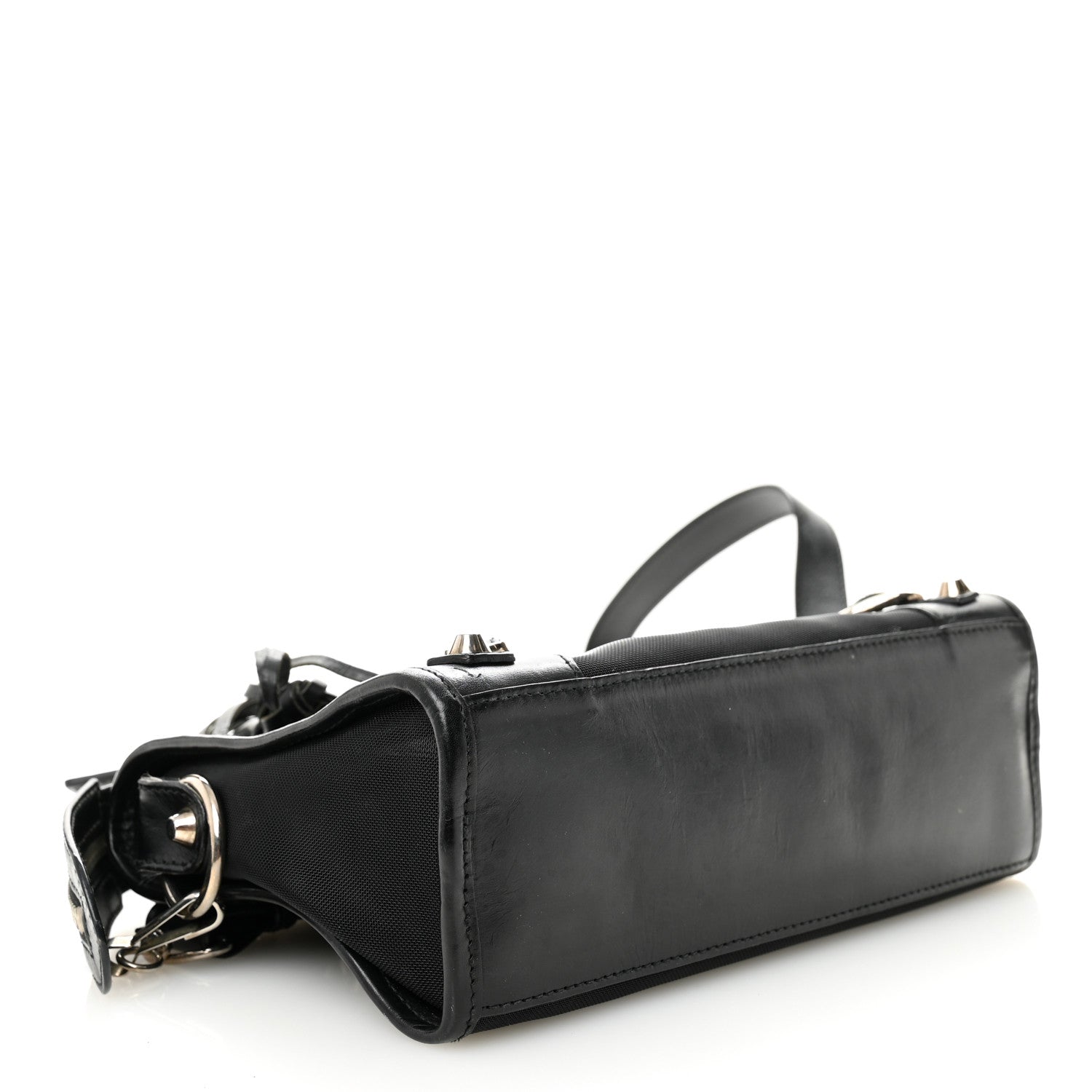Balenciaga Mesh Calfskin Classic Silver Hardware Mini City Black 5 of 13