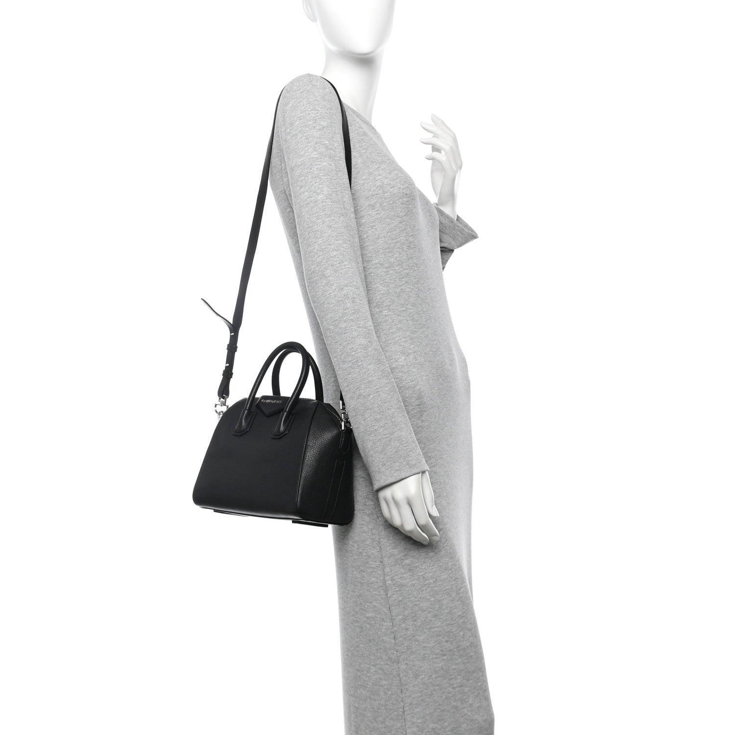 Givenchy Sugar Goatskin Mini Antigona Black 2 of 14