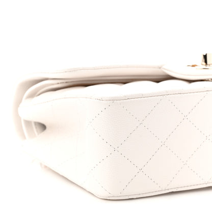 Chanel Caviar Quilted Small Double Flap White 9 of 11